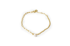 14K Gold Single Fresh Water Pearl Bracelet