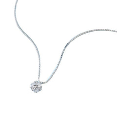 Bead Zircon Silver Necklace for Women