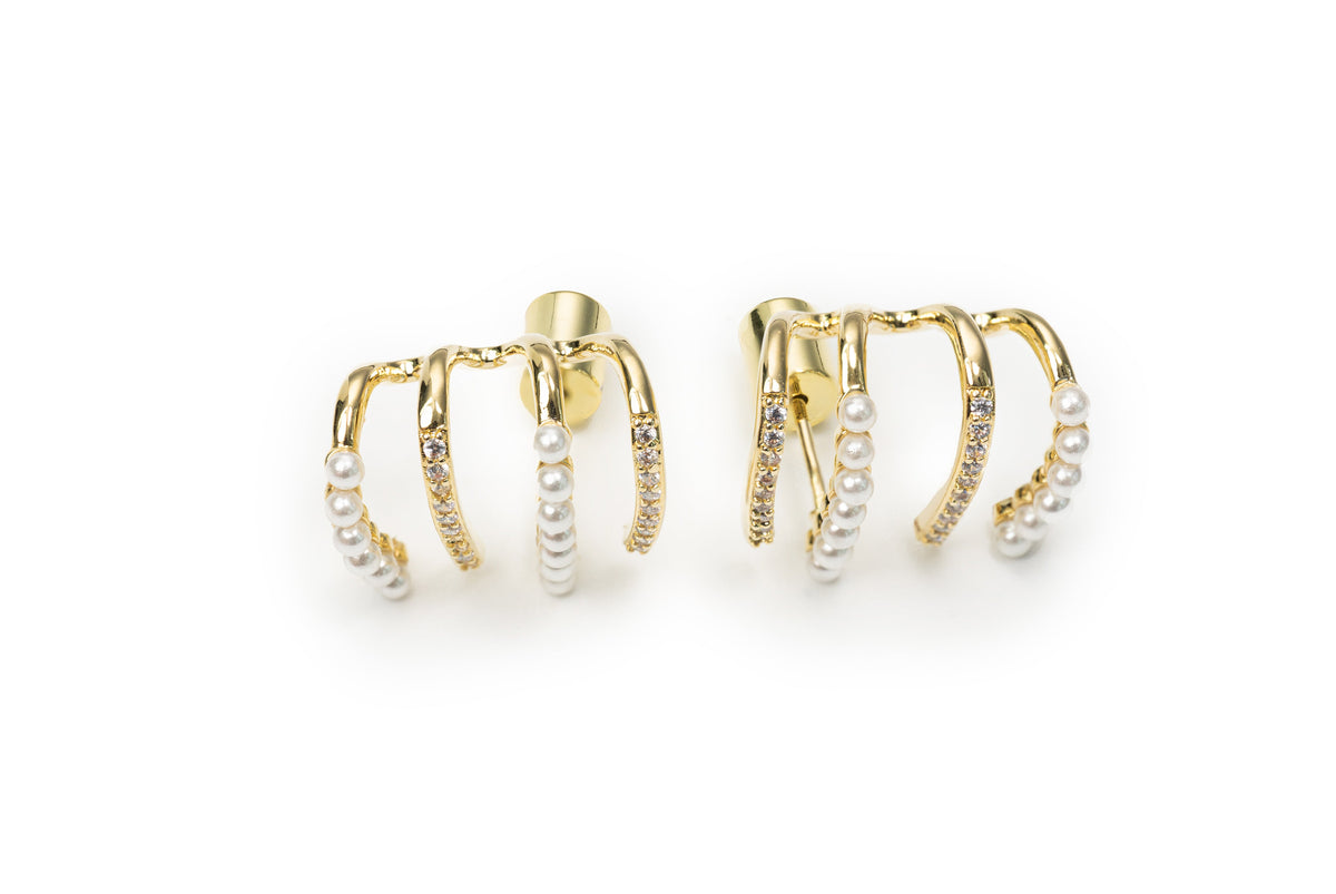 Spiral Studs -Silver Studs for Women
