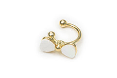 Golden Bow Ear Clip - Golden Clip for Women