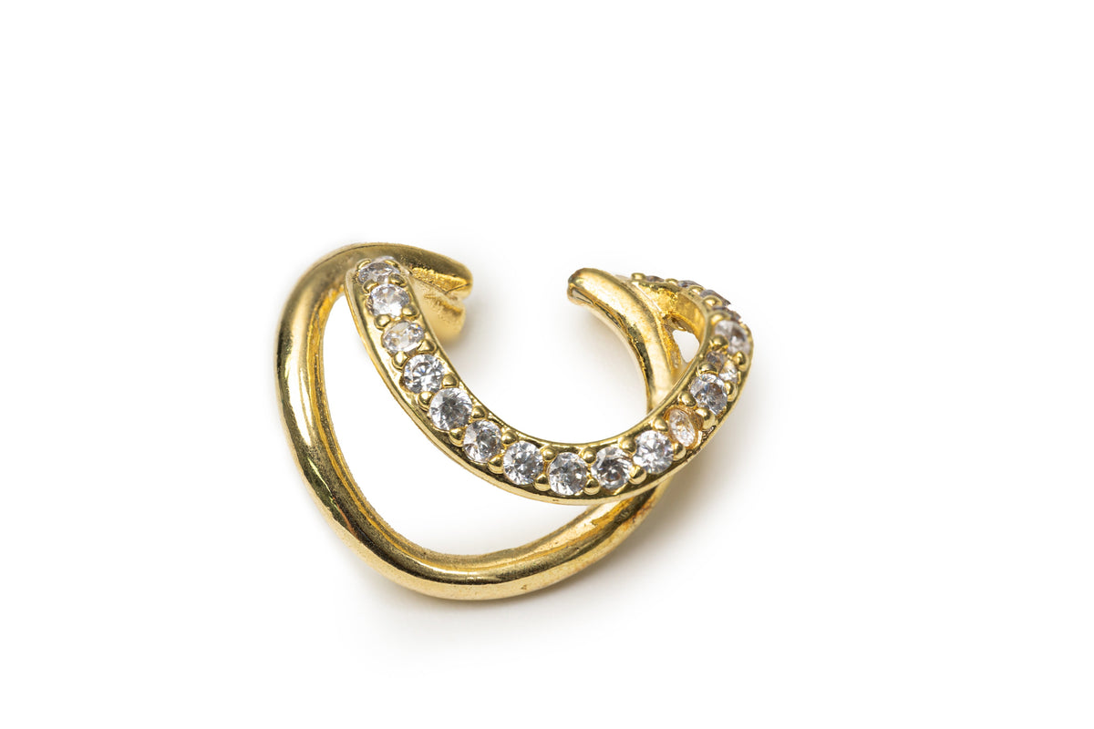 Golden Sparkle Ear Clip (Only One Not In Pair)