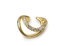 Golden Sparkle Ear Clip (Only One Not In Pair)