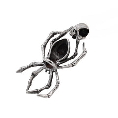 Halloween Gothic Skull Spider Titanium Steel Pendant for Men