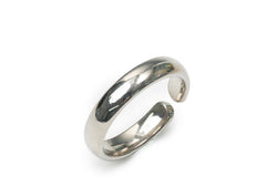 Silver Glazed Stainless Steel Ring