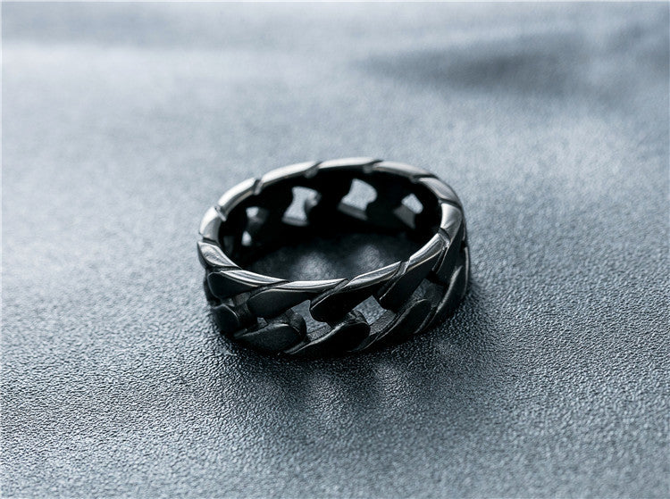 Minimalist Titanium Steel Men's Ring_SIGNATURE COLLECTION