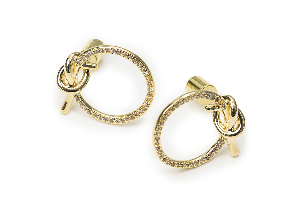 Golden Clinch Studs - Golden Studs for Women