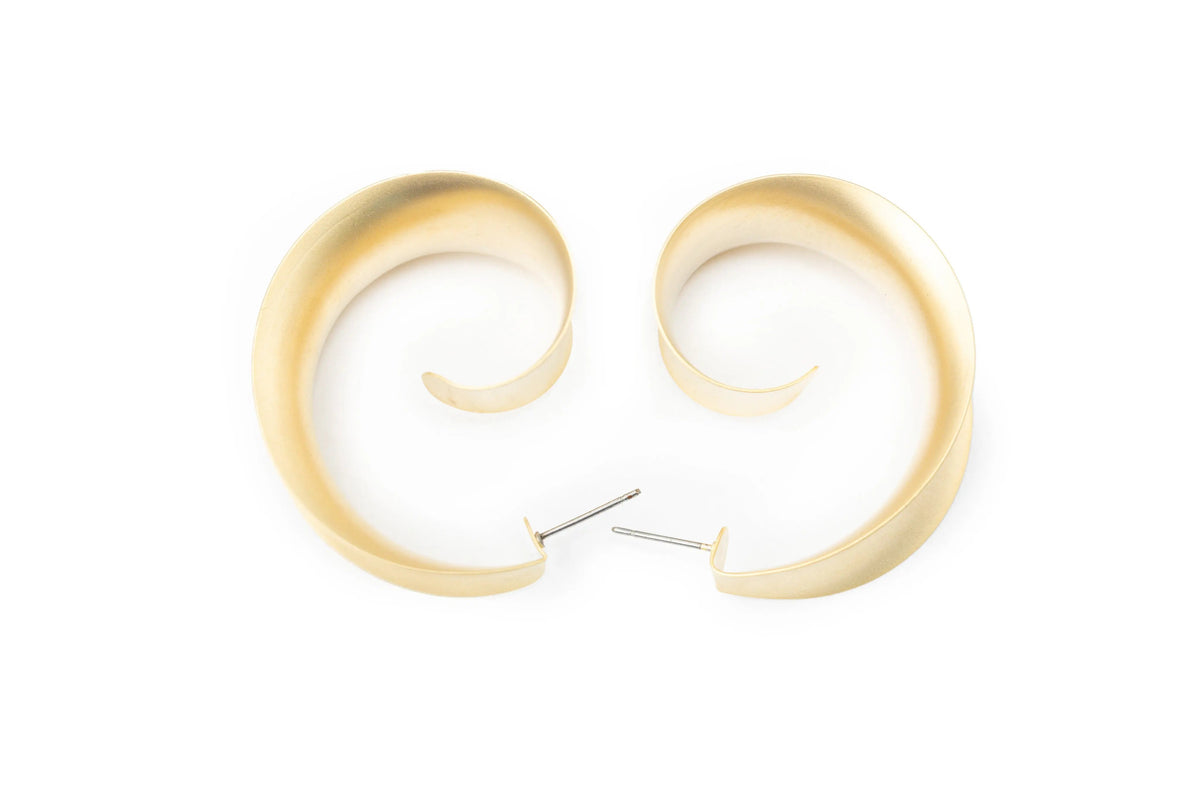 Moon Chunky Hoops - Golden Hoops for Women