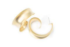 Moon Chunky Hoops - Golden Hoops for Women