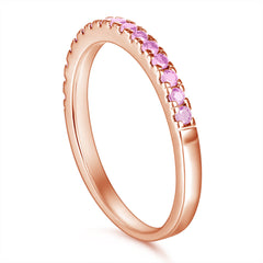 Half Circle Colourful Zircon Silver Ring for Women