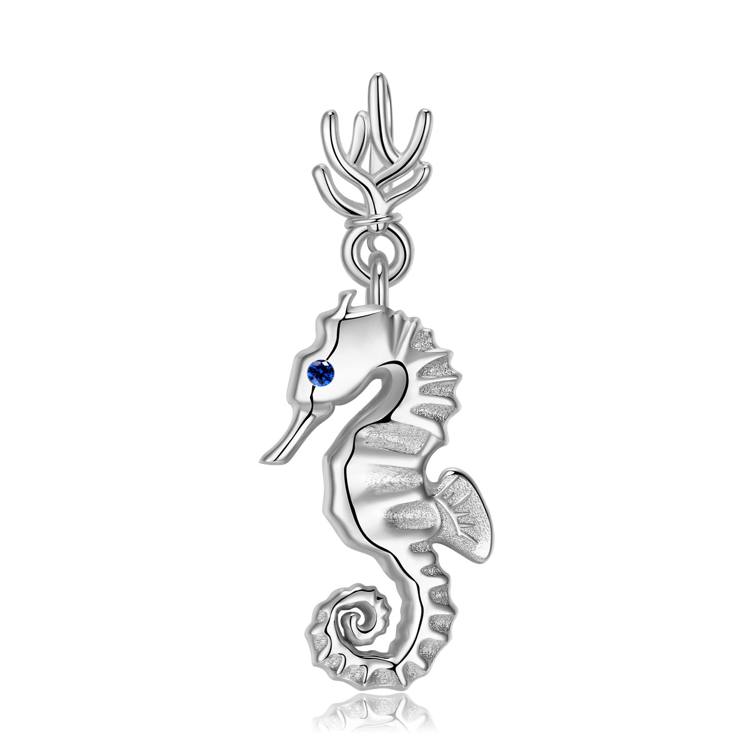 Seahorse Pendant Silver Necklace