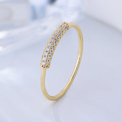 White Zircon Fashion Sterling Silver Ring