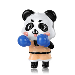 Boxer Panda Silver Pendant