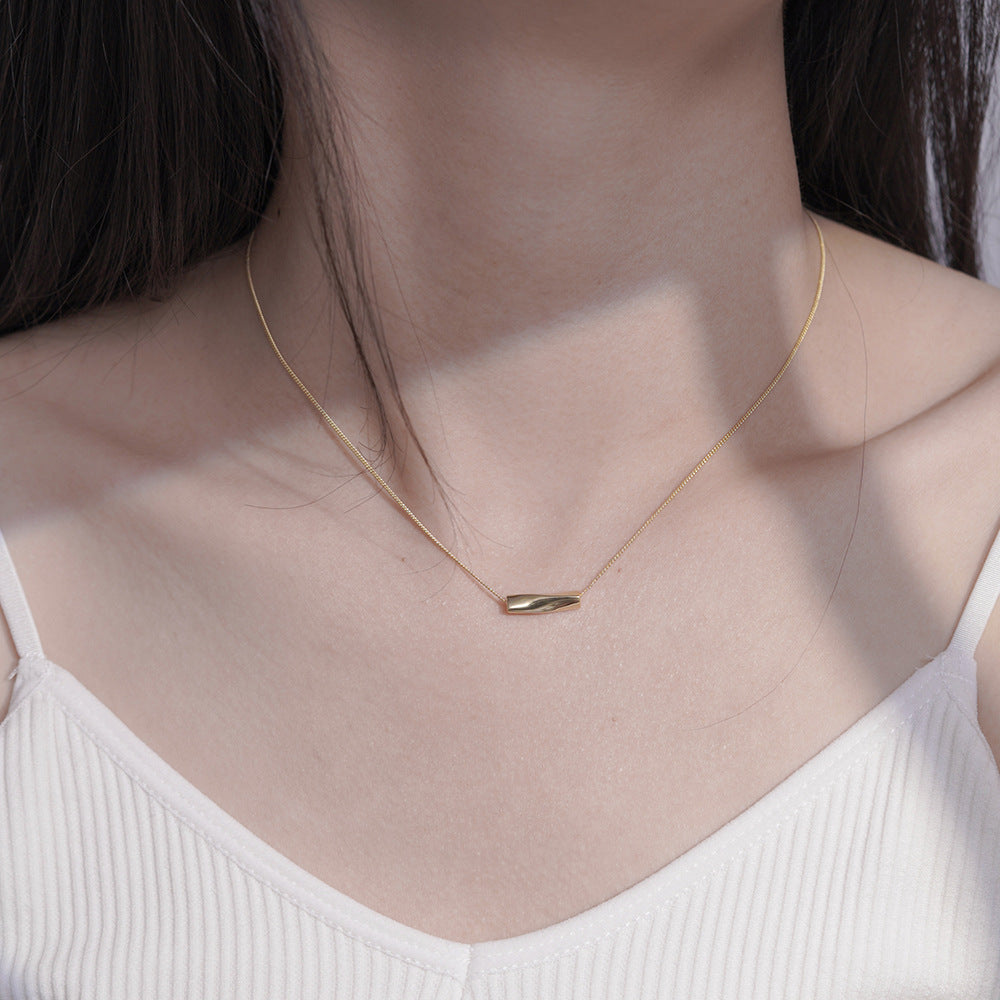 (Two Colours) Horizontal Bar Pendants Collarbone Necklace for Women