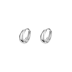 Small Silver Hoop Earrings for Women