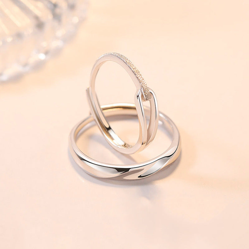 Rupert's Tears silver Couple Ring