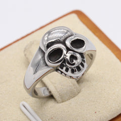 Halloween Hip-hop Skull Titanium Steel Ring for Men