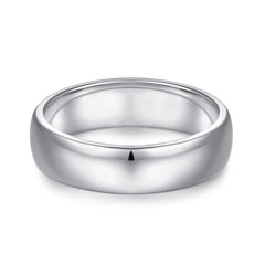 Glossy Silver Ring for Women