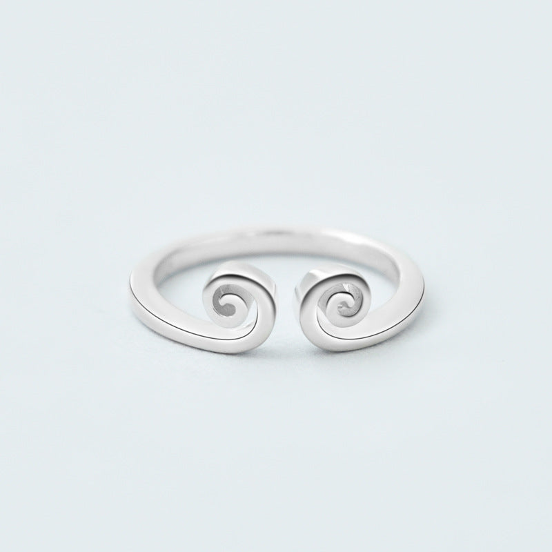 Head Hoop Design Silver Ring for Women