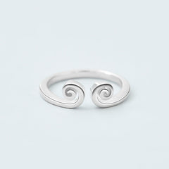 Head Hoop Design Silver Ring for Women