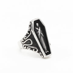 Mummy Coffin Titanium Steel Ring for Men