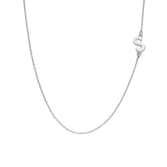 Letter Silver Necklace