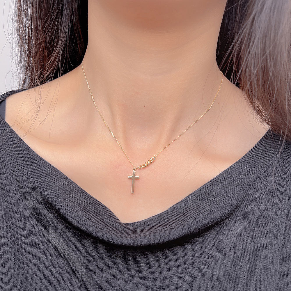 (Two Colours) Cross Pendants Collarbone Necklace for Women