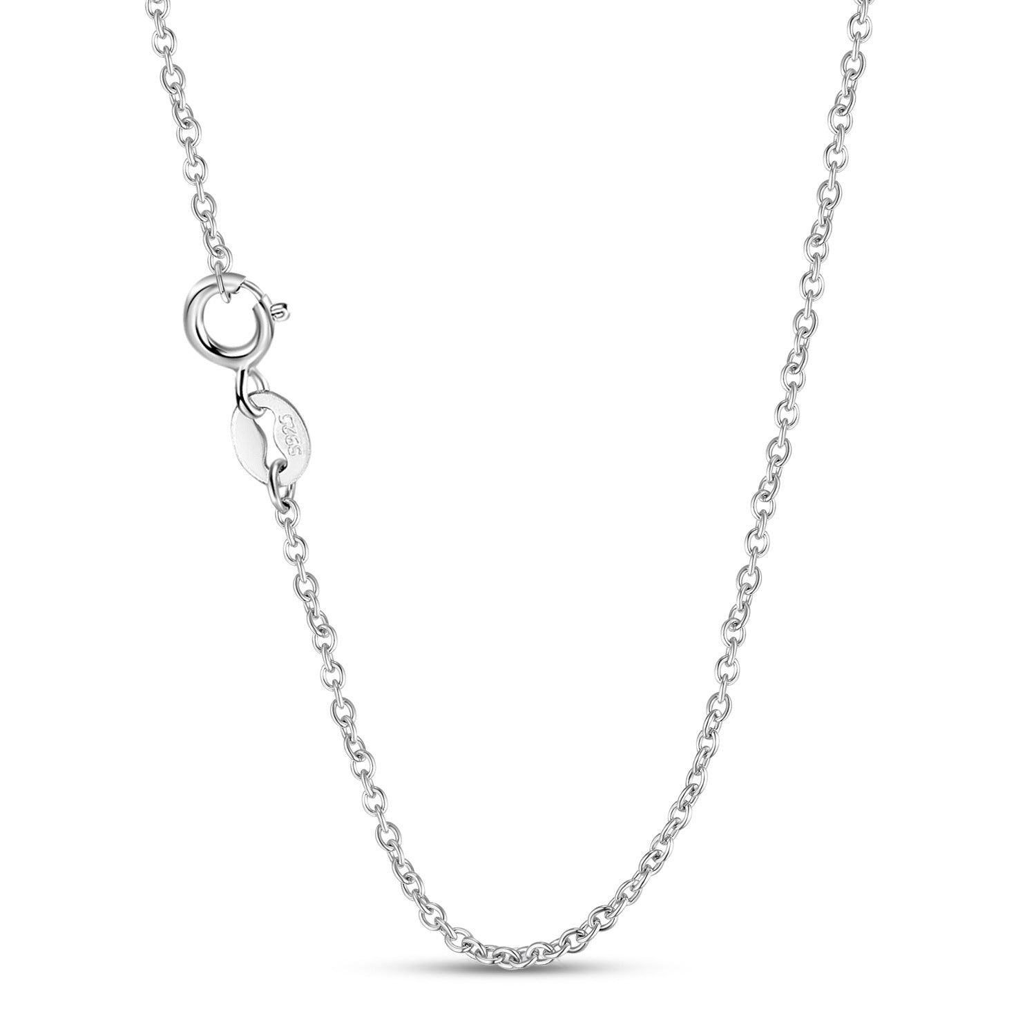 Heart Shape Snake Pendant Silver Necklace