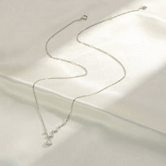 (Two Colours) White Crystal Big Dipper Pendants Collarbone Necklace for Women