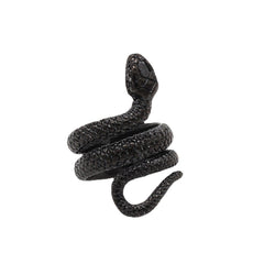 Retro Personality Snake Python Titanium Steel Ring for Men