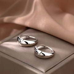 Small Silver Hoop Earrings for Women