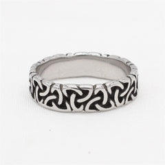 Retro Viking Celtic Titanium Steel Ring for Men