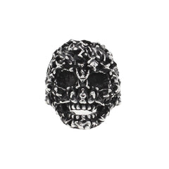 Halloween Concave Convex Skull Titanium Steel Ring for Men