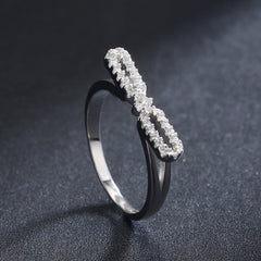 S925 European and American Luxury Micro Set Sterling Silver Ring, Elegant and Personalized Internet Celebrity Ring, Female Amazon Hot Selling Jewelry