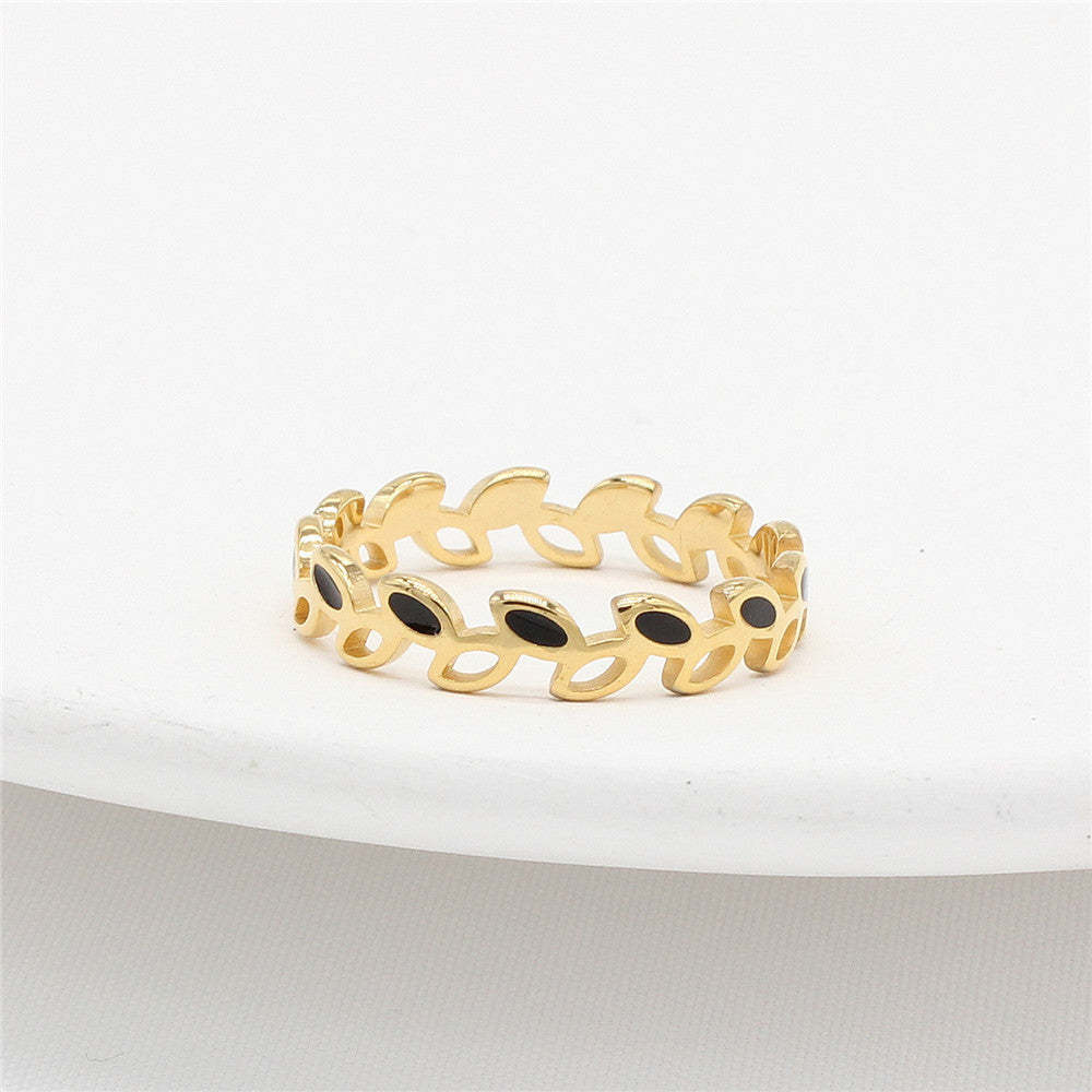 Olive Branch Women's Ring - European and American Style, Fashionable and Simple