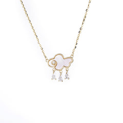 Auspicious Cloud Pendnat Silver Necklace