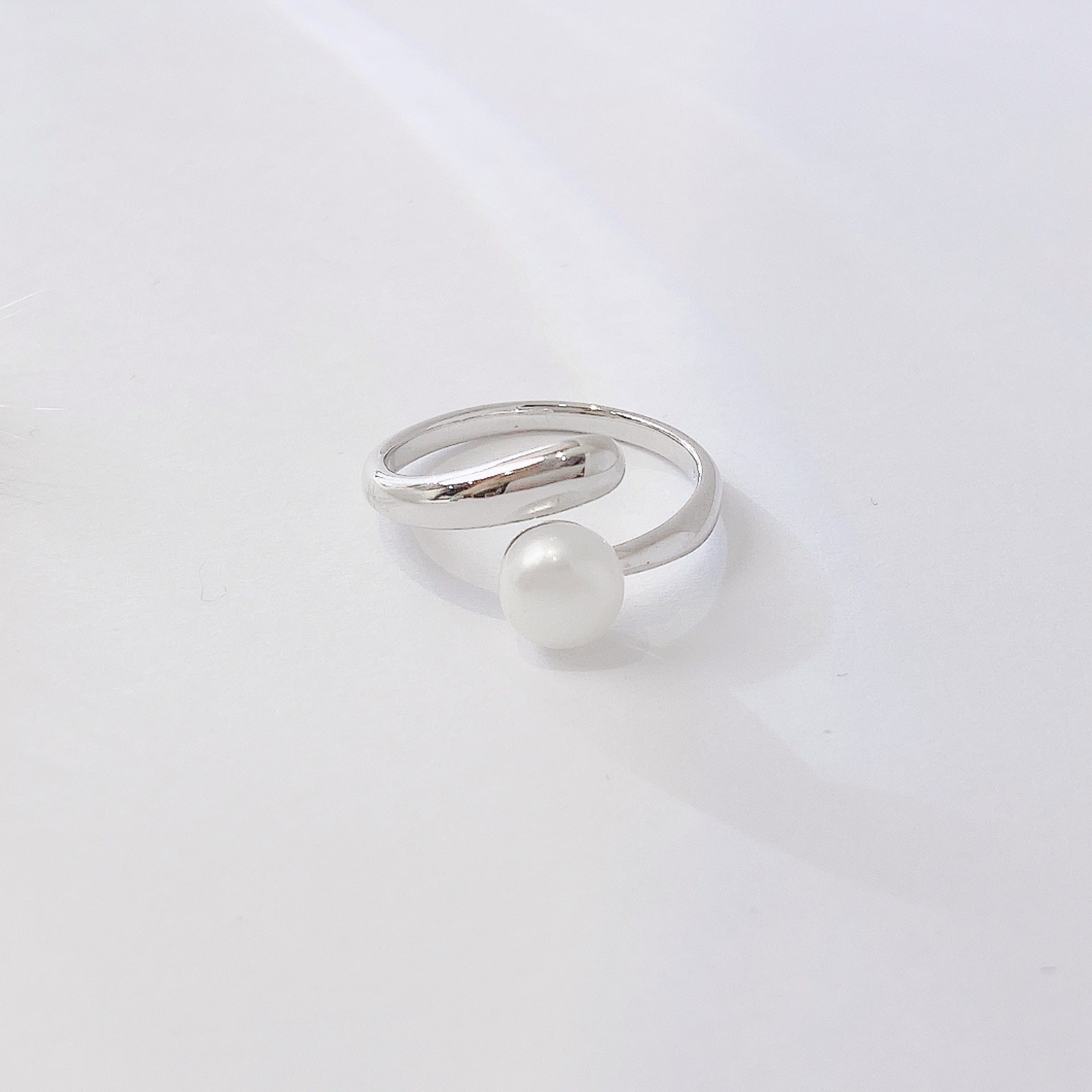 Natural Pearl Silver Ring for Women