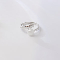 Natural Pearl Silver Ring for Women