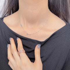 (Two Colours) Letter T Pendants Collarbone Necklace for Women