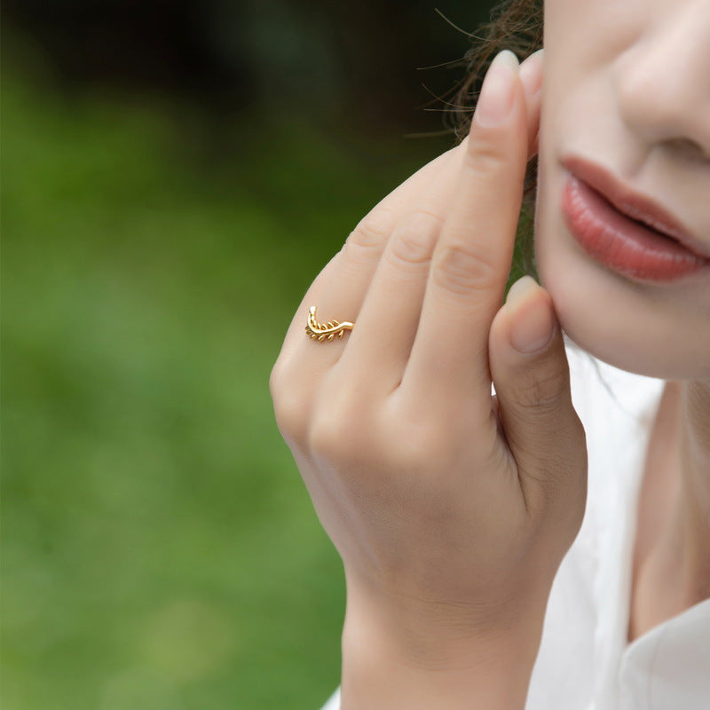 Willow Branch Zircon Opening Sterling Silver Ring Pack