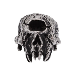 Halloween Beast Teeth Skull Titanium Steel Ring for Men