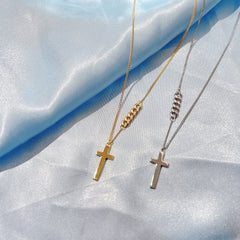 (Two Colours) Cross Pendants Collarbone Necklace for Women