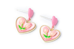 Heart Drop Earrings