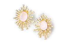 Pink Opal Studs