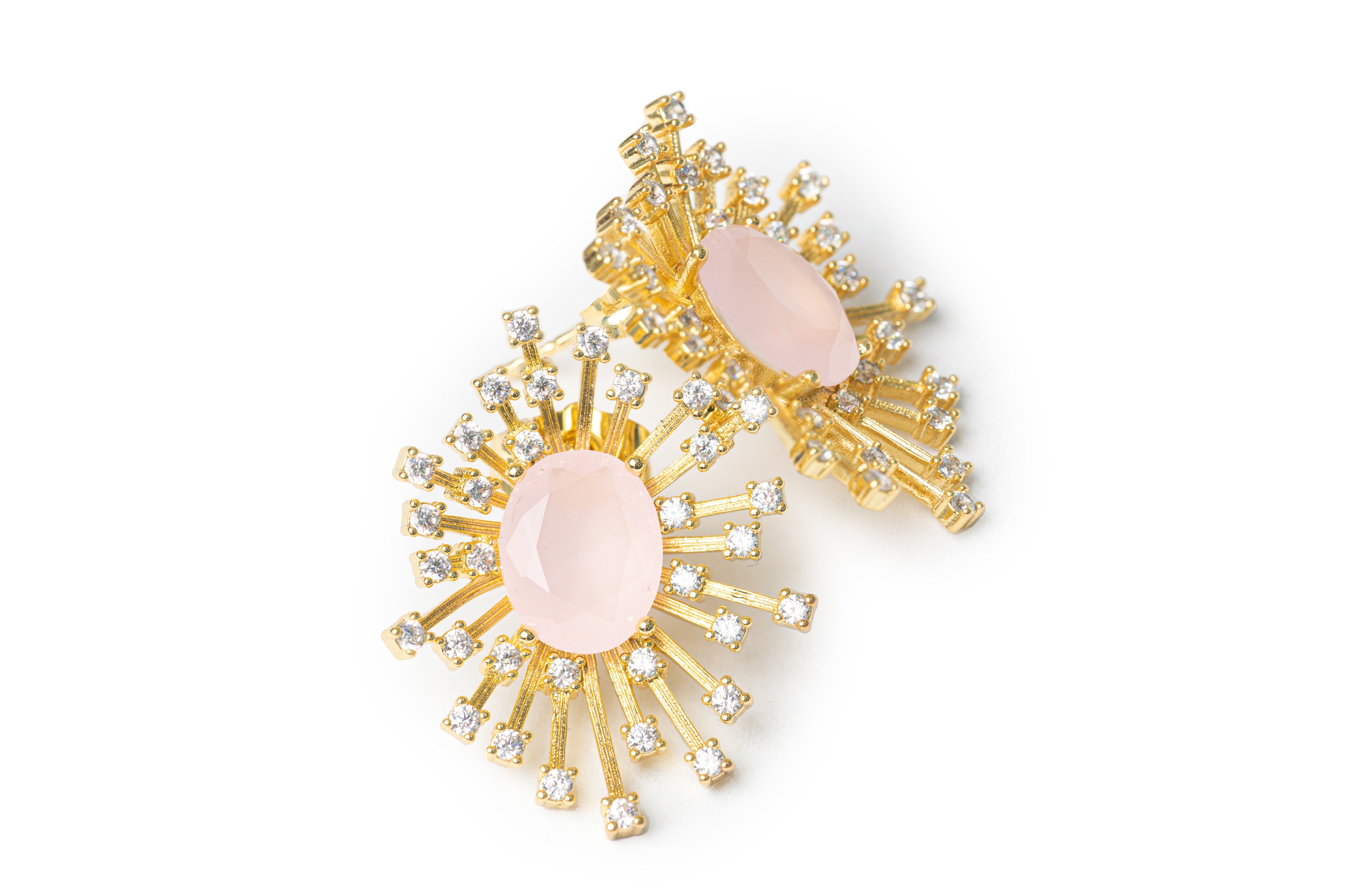 Pink Opal Studs