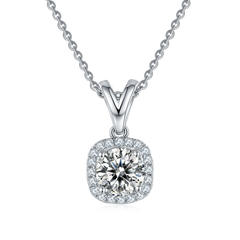 1.0 Carat Round Cut Moissanite Soleste Pendant