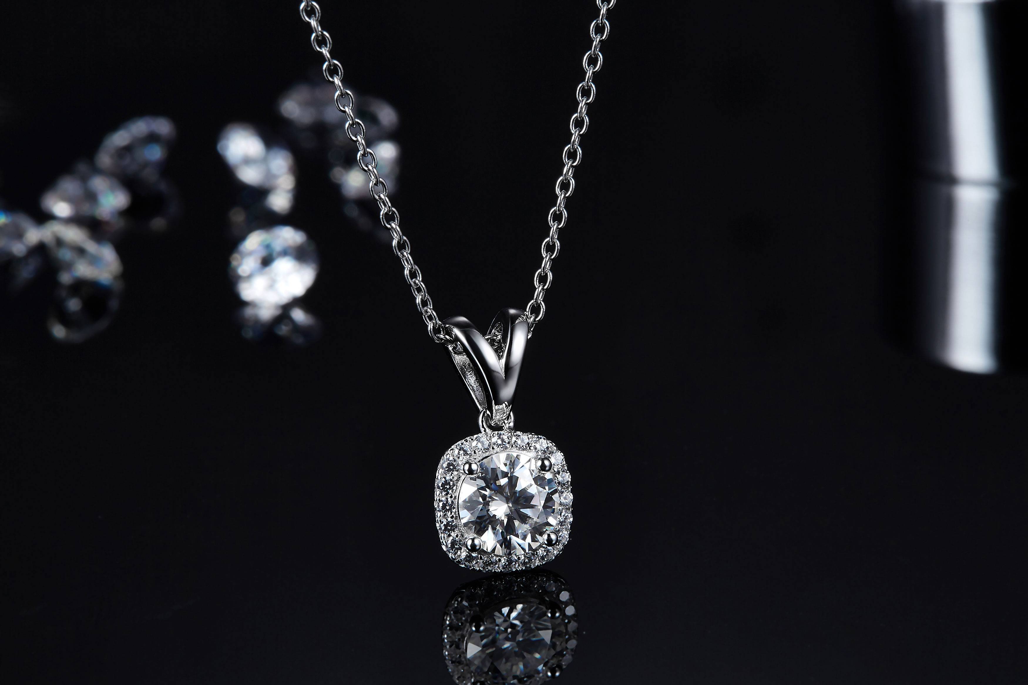 1.0 Carat Round Cut Moissanite Soleste Pendant