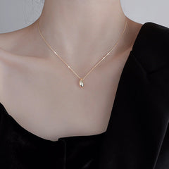 Tear Drop Silver Necklace for Women