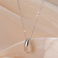 Tear Drop Silver Necklace for Women