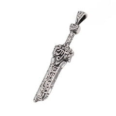 Broken Dragon Slayer Sword Titanium Steel Pendant for Men