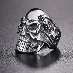 Halloween Exaggerated Skull Titanium Steel Ring for Men